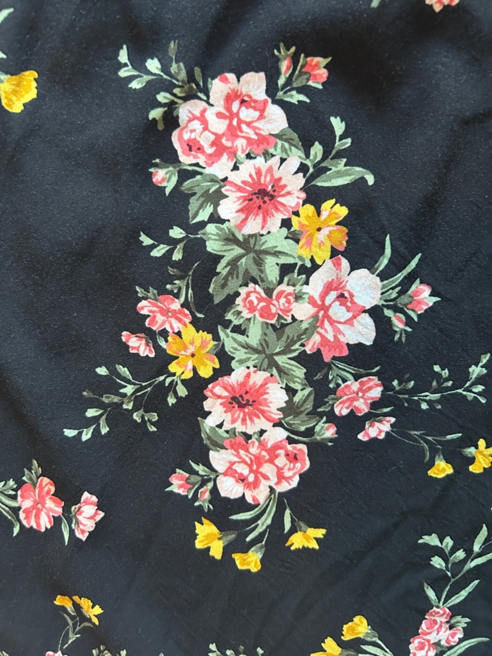 Old Navy Beautiful Black Floral Cami Midi Dress Szene L - Picture 2 of 9